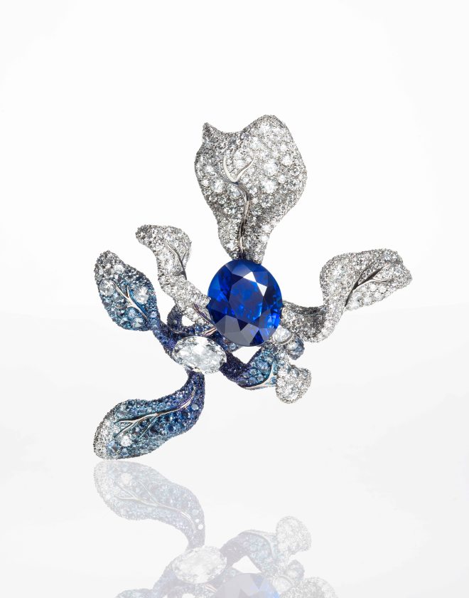 BO Cindy Chao, The Art Jewel Black Label Masterpiece N°18 Orchid earrings 
